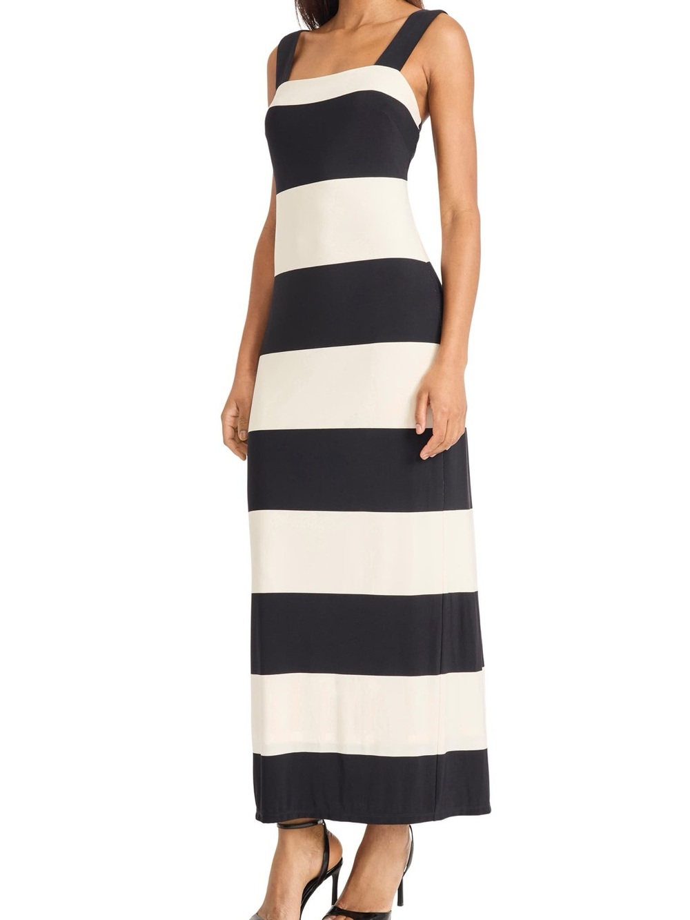 Donna Morgan Stripe Square Neck Maxi Dress | 12